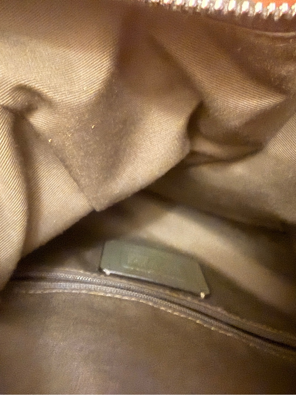 Coach Olive Green Leather Shoulder Bag - Picture 9 of 10